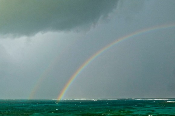After that we saw an actual, honest-to-goodness double rainbow. Ridiculous. 