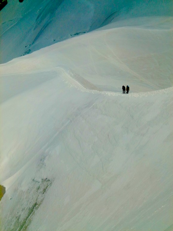 Approaching Aiguille du Midi